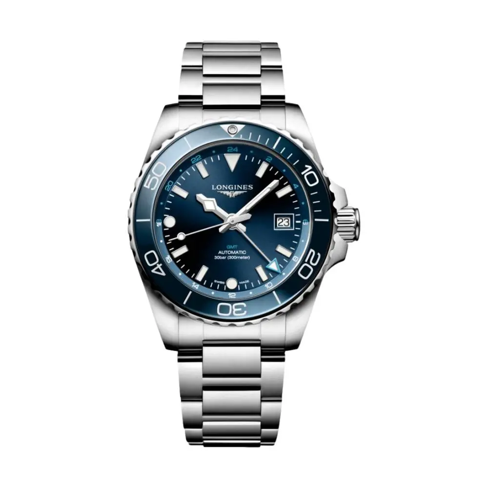Hydroconquest Gmt 41Mm - Blue On Bracelet 1