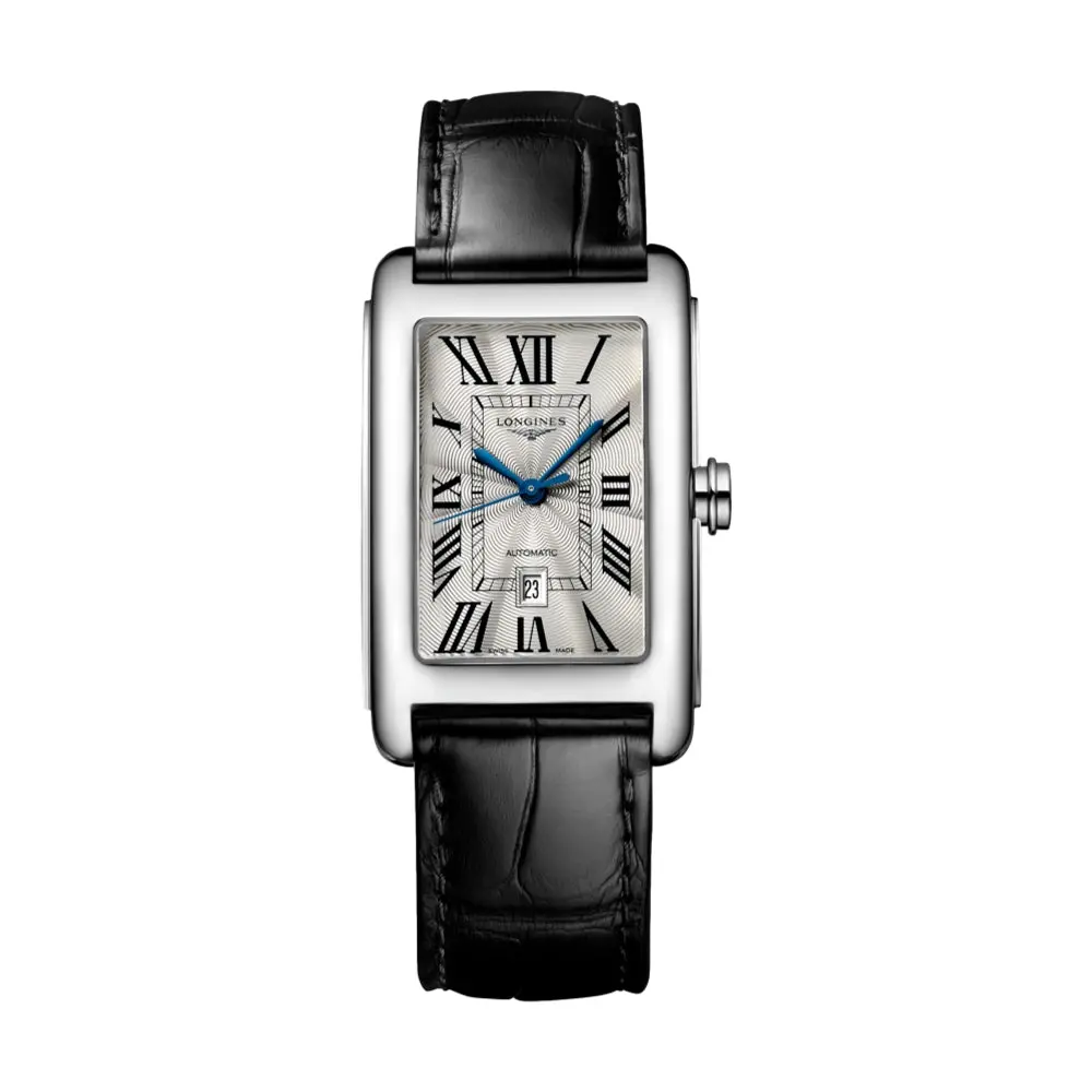 Dolcevita 43.8Mm - Silver "Fliniqué" On Leather Strap 1