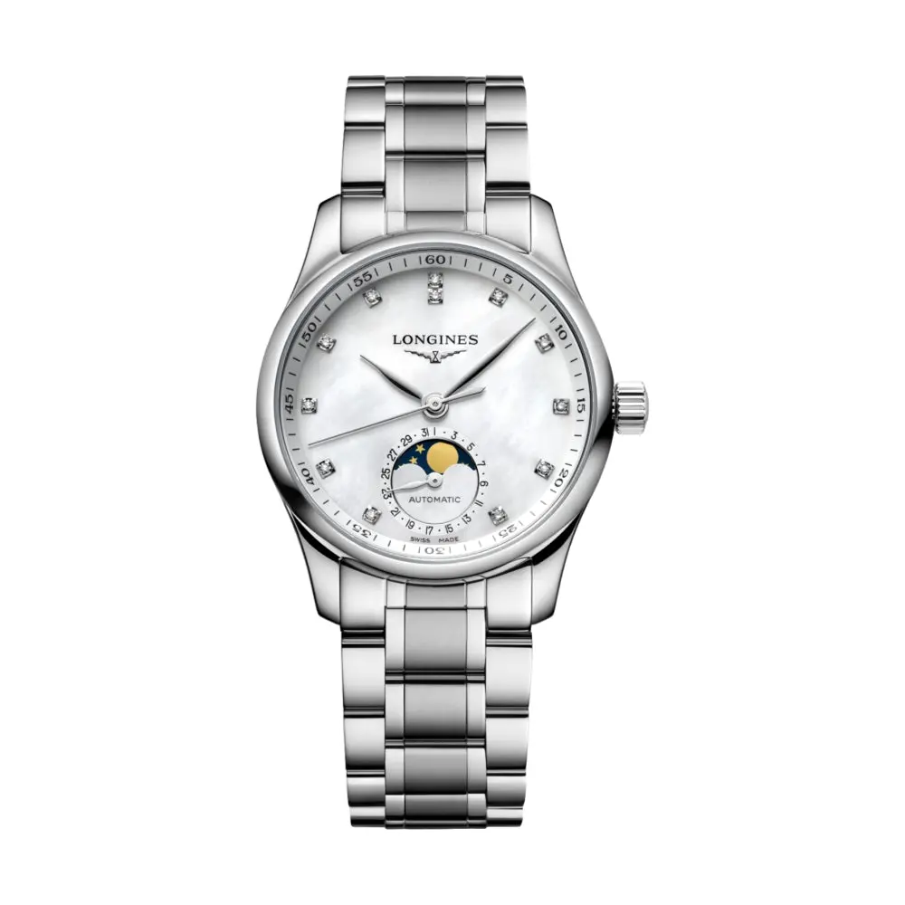 Master Collection Moonphase 34Mm - White On Bracelet 1