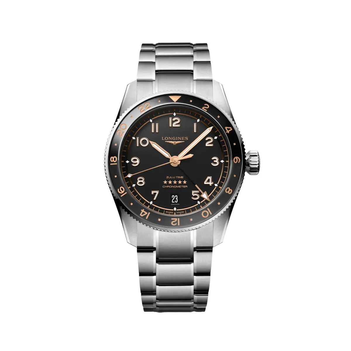 Spirit Zulu Time Automatic 39Mm - Black On Bracelet 1