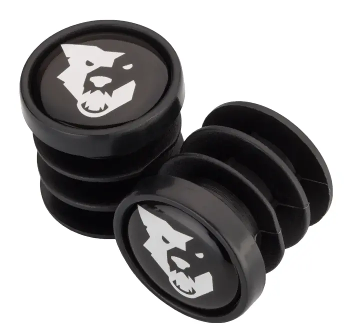 Wolf Tooth Bar End Plugs, Plastic, Set Of 2, Black 1