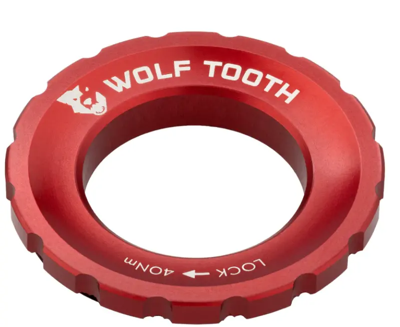 Wolf Tooth Centerlock Rotor Lockring - Red 1