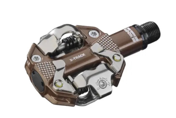Look X-Track Pedals - Dual Sided Clipless Chromoly 9/16 Bronze 1