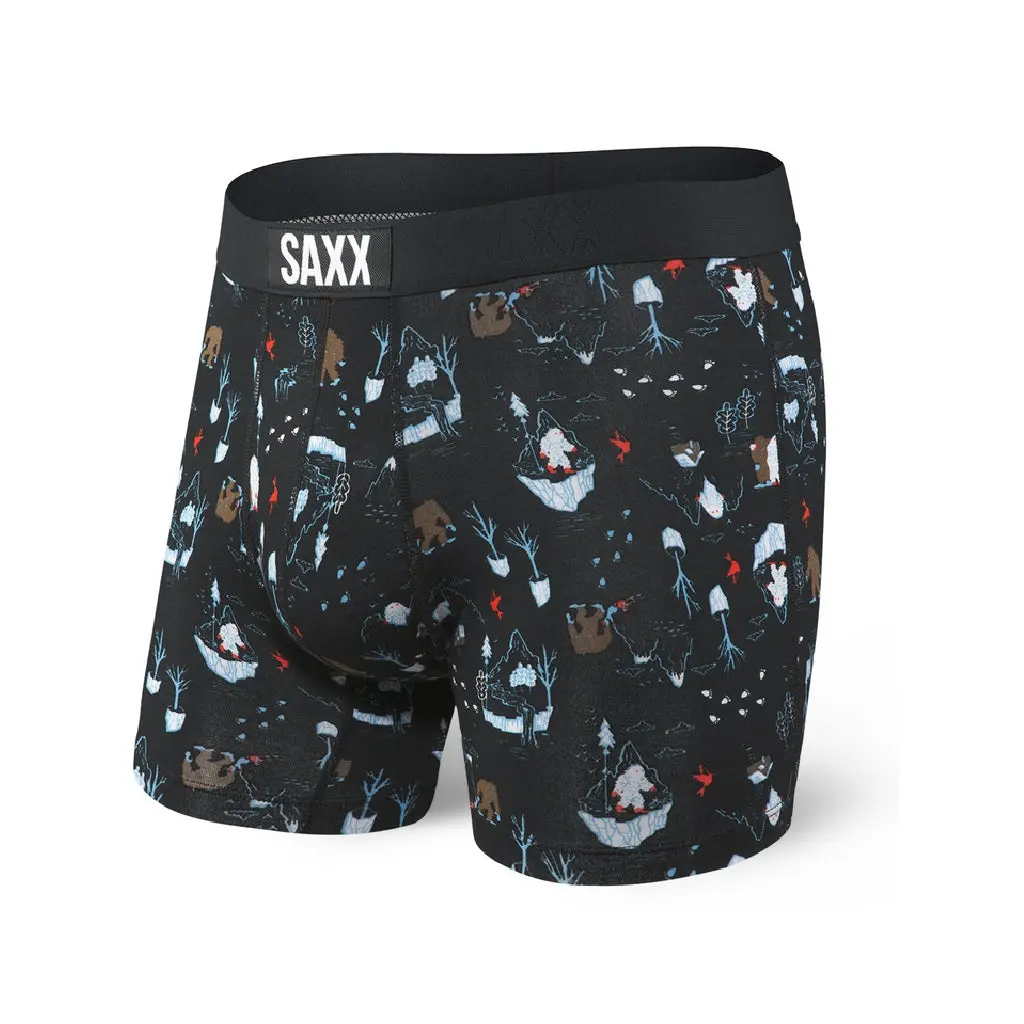 Saxx Vibe Boxer Brief - Black Yeti World 1