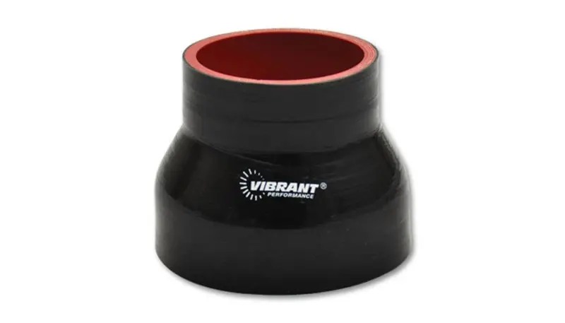 Vibrant 4-Ply Reinforced Silicone Transition Coupler – 2.25" To 2.75" Id, 3" Length (Black) 1