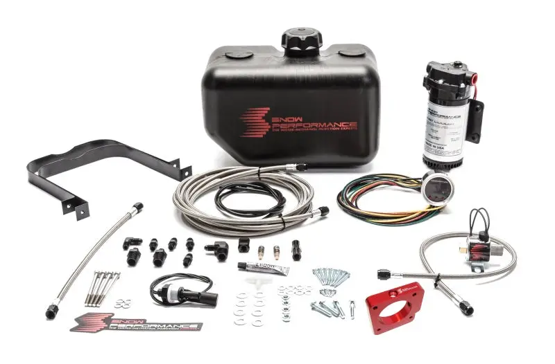Snow Performance Stage 2 Boost Cooler Water Injection Kit – For 2005–2014 Subaru Sti, Includes Stainless Steel Braided Line And 4An Fittings 1