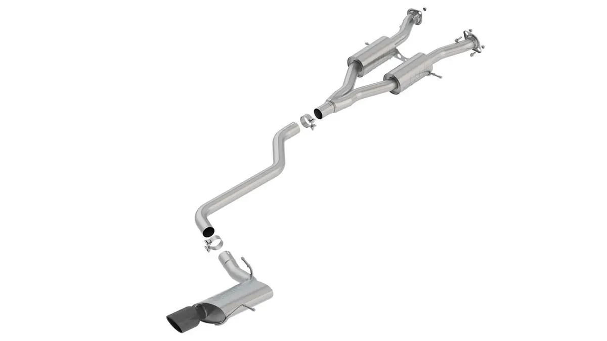 Borla S-Type Cat-Back Exhaust System – 2.5" Diameter With Black Chrome Tip For 2014–2020 Jeep Grand Cherokee 3.6L 1