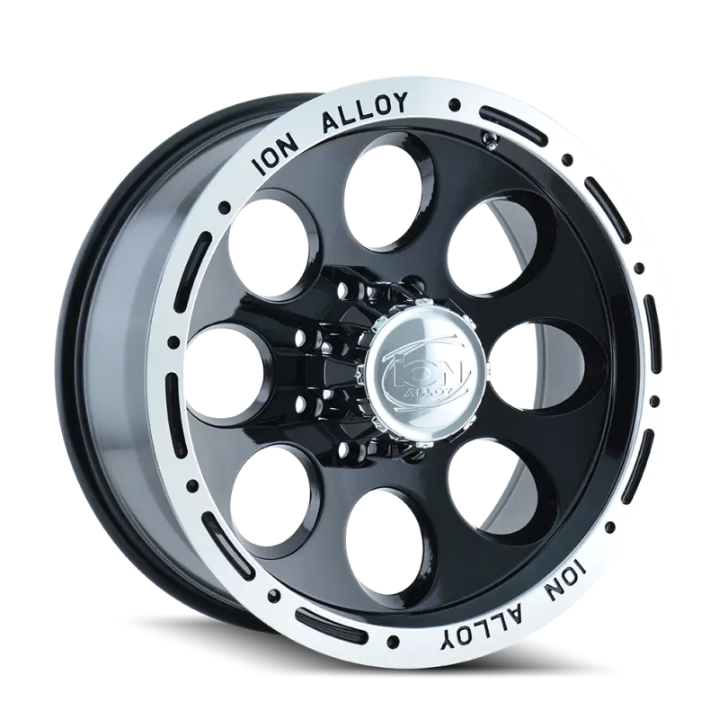 Ion Type 174 16X8 / 8X170 Bp / -5Mm Offset / 130.8Mm Hub Black/Machined Wheel 1