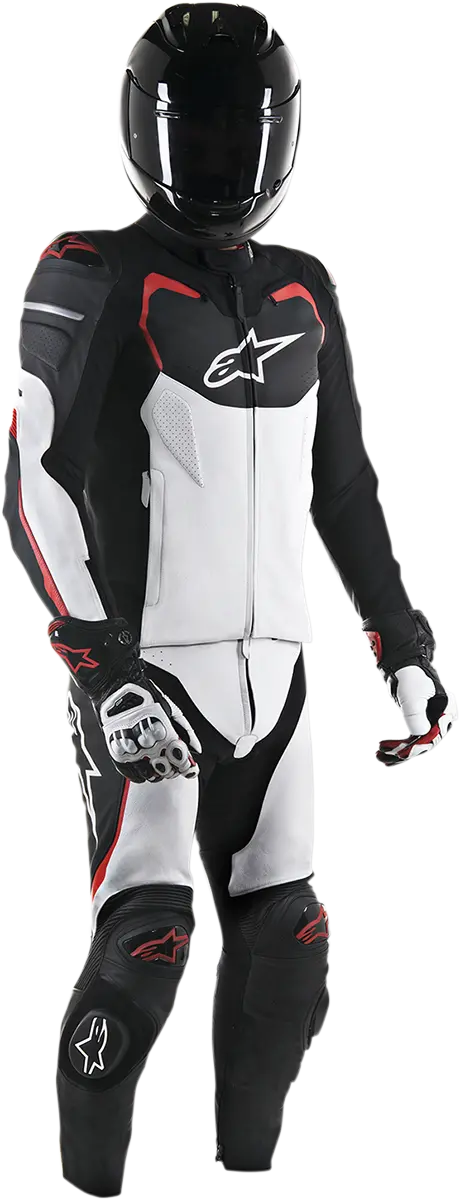 Alpinestars Gp Pro Two-Piece Leather Racing Suit — Black/White/Red, Us 42 / Eu 52 (3165016-123-52) 1