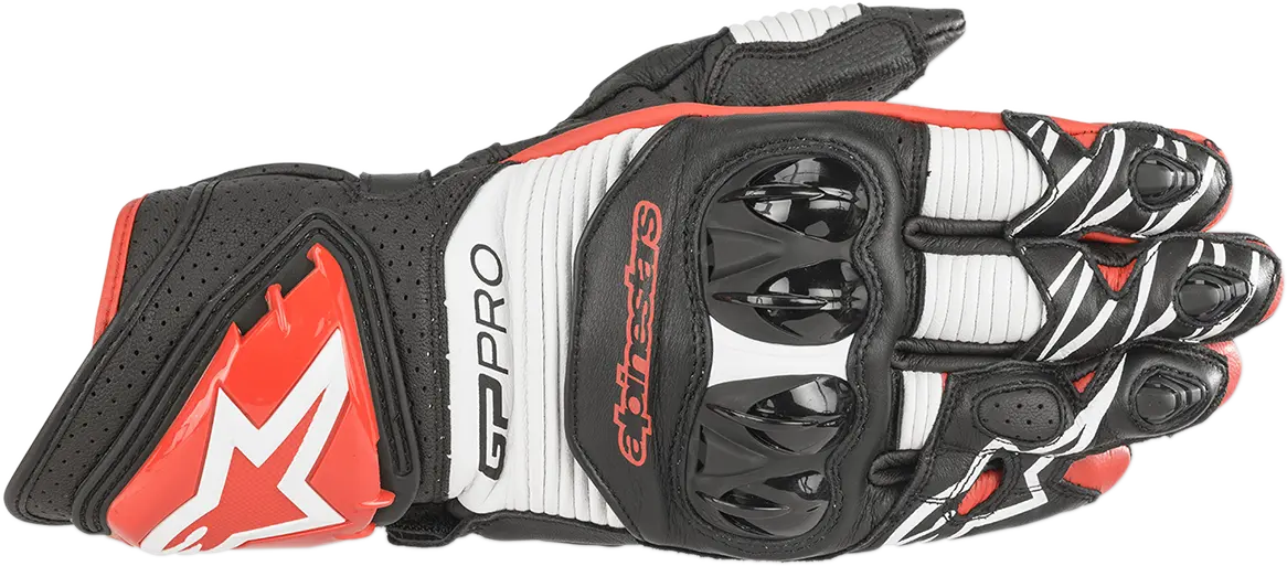 Alpinestars Gp Pro R3 Racing Gloves — Black/White/Red, Size 2Xl (Model 3556719-1304Xxl) 1