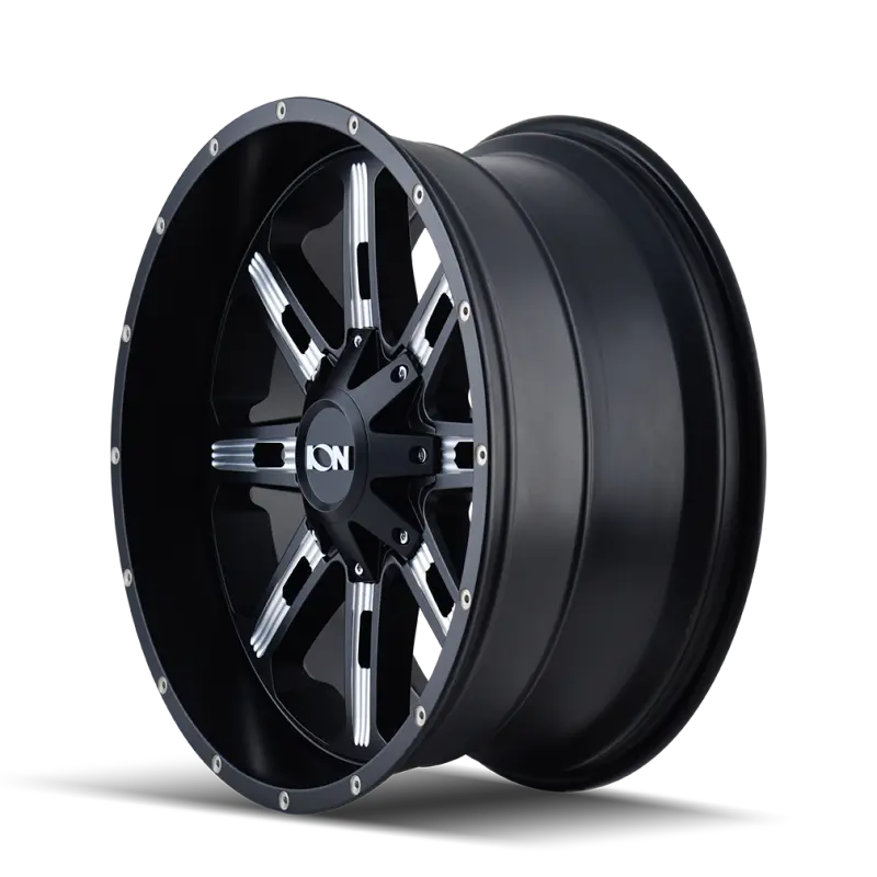 Ion Type 184 Satin Black/Milled Spoke Wheel – 18X9", 5X139.7Mm, +18Mm Offset, 110Mm Hub 2