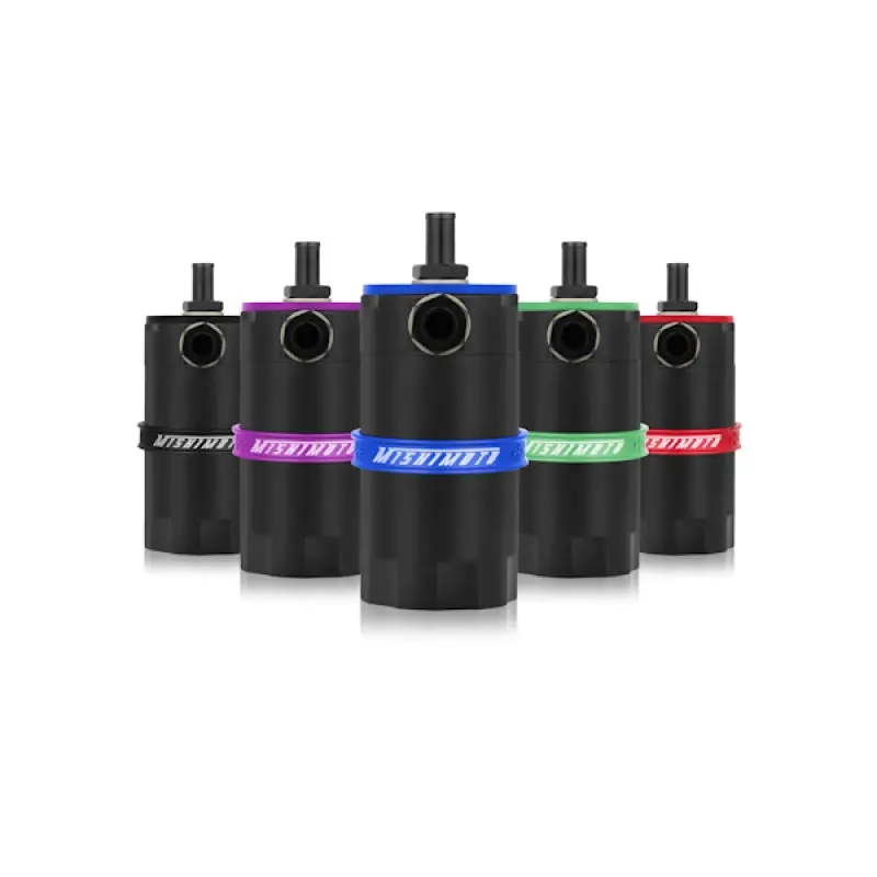 Mishimoto Universal Baffled Oil Catch Can – Matte Black Finish 1