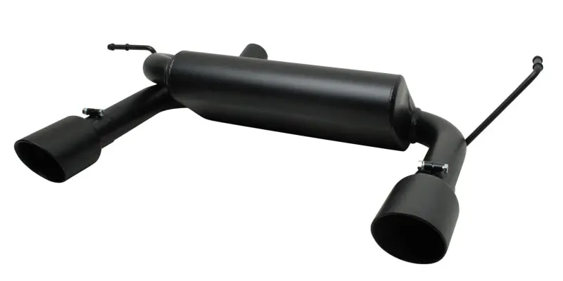 Gibson 07-11 Jeep Wrangler Jk Rubicon 3.8L 2.5In Cat-Back Dual Split Exhaust - Black Elite (Ceramic) 1