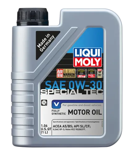 Liqui Moly Special Tec V Synthetic Motor Oil – Sae 0W-30, Api Sp/Cj-4 Rated 1