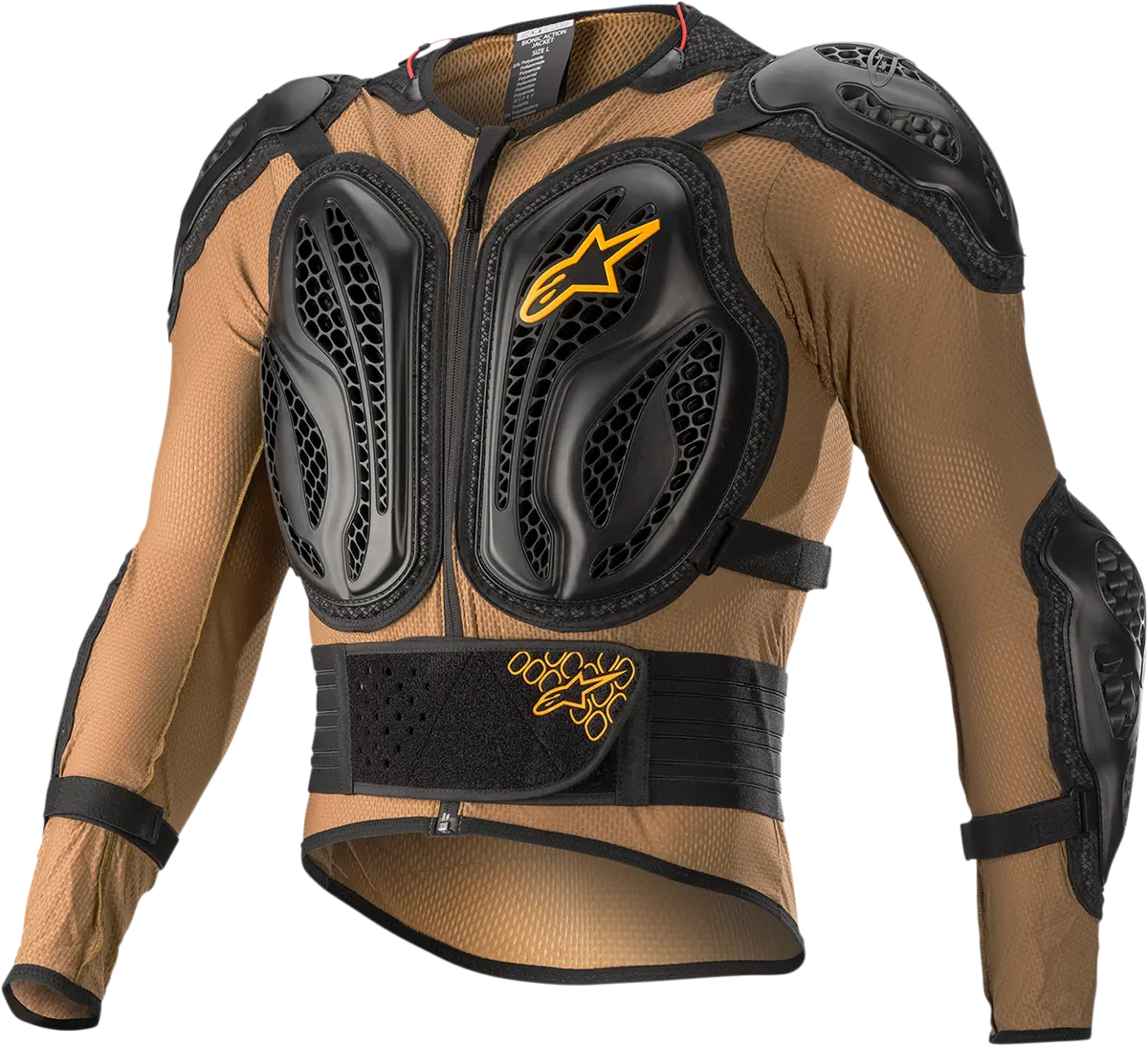Alpinestars Bionic Action Protective Motorcycle Jacket – Camel/Black Colorway, Size Xl (6506818-879) 1