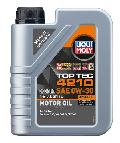 Liqui Moly Top Tec 4210 Full-Synthetic Motor Oil – 0W-30, Api Sp Certified 1