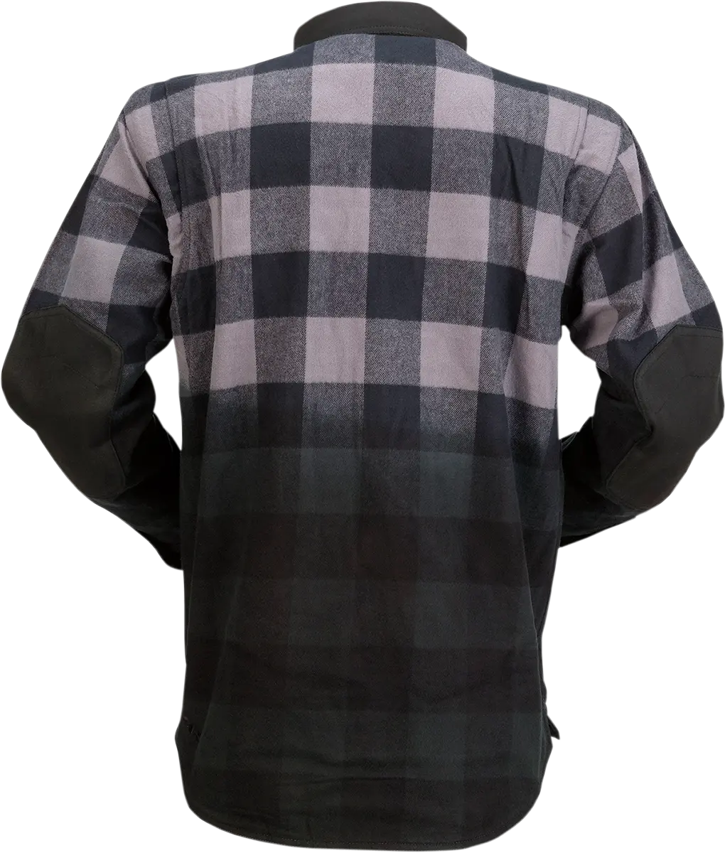 Z1R Duke Ombre Flannel Shirt – Gray/Black, Size 3Xl 2
