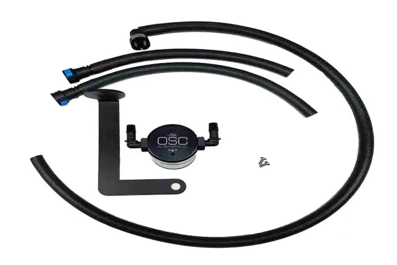 J&L Ls3 Oil Separator For 2010–2015 Chevrolet Camaro — Passenger Side, 3.0 Quart, Black Anodized 1