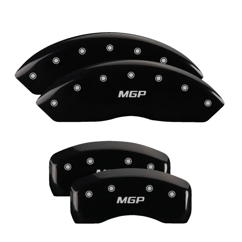 Mgp Engraved Caliper Covers – Front & Rear, Black Finish With Silver Lettering For 2018 Kia Optima 1