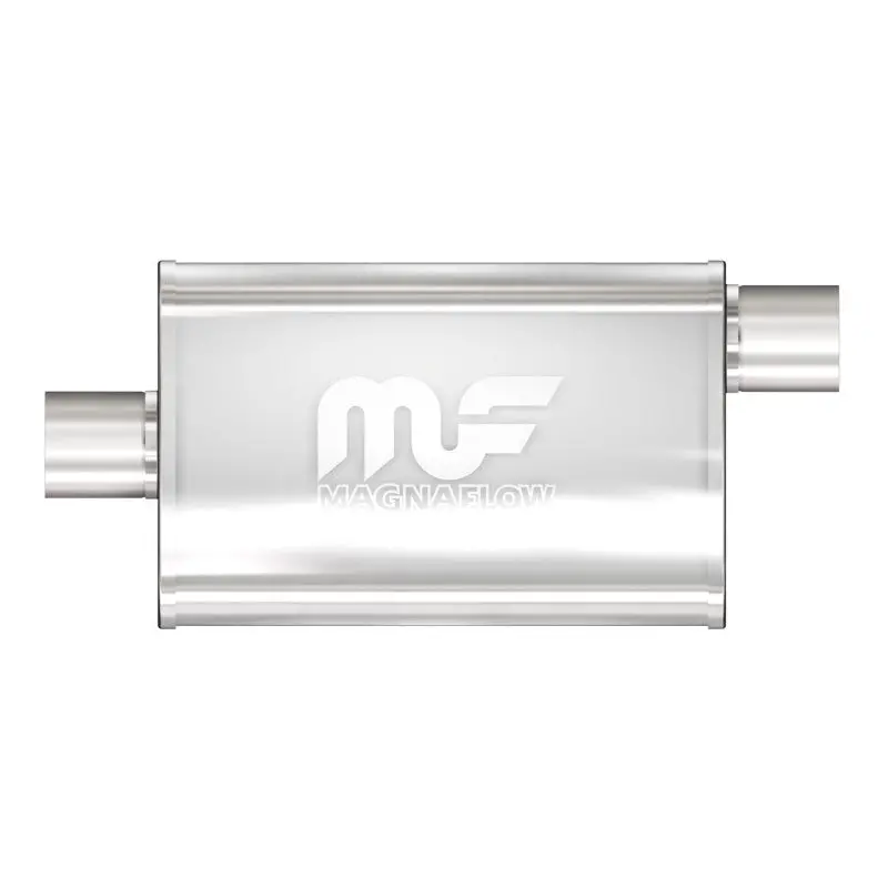 Magnaflow Stainless Steel Muffler – 14" X 4" X 9", Dual Inlet/Outlet Configuration 1