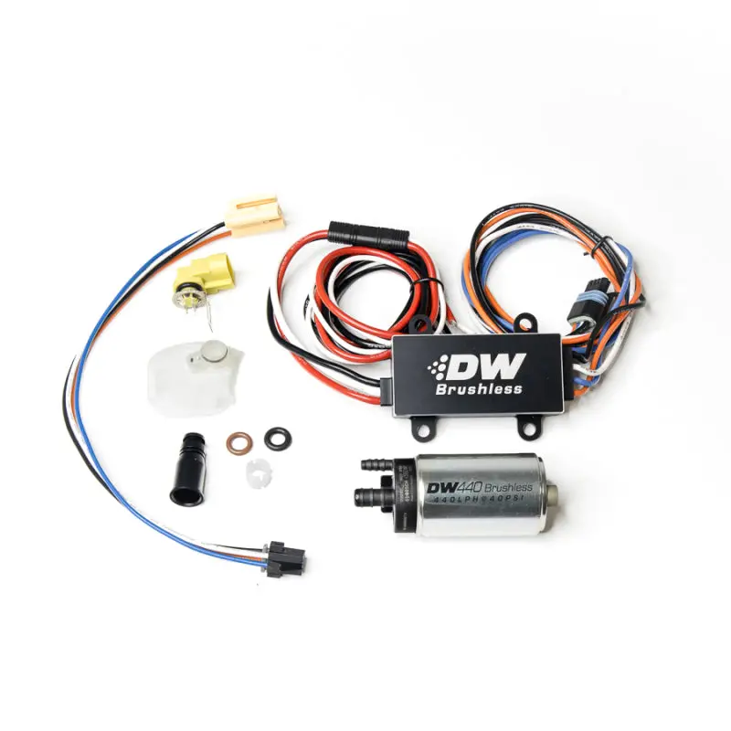 Deatschwerks Dw440 Brushless Fuel Pump (440 Lph) With Dual-Mode Controller & Install Kit For 2008–2014 Subaru Wrx 1
