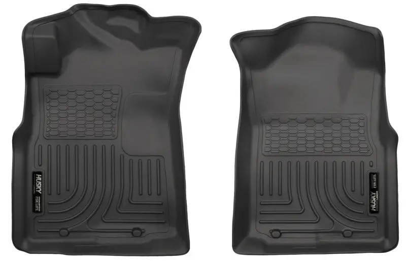 Husky Liners Weatherbeater Front Floor Mats – Black, Fits 2005–2015 Toyota Tacoma (All Cab Types) 2