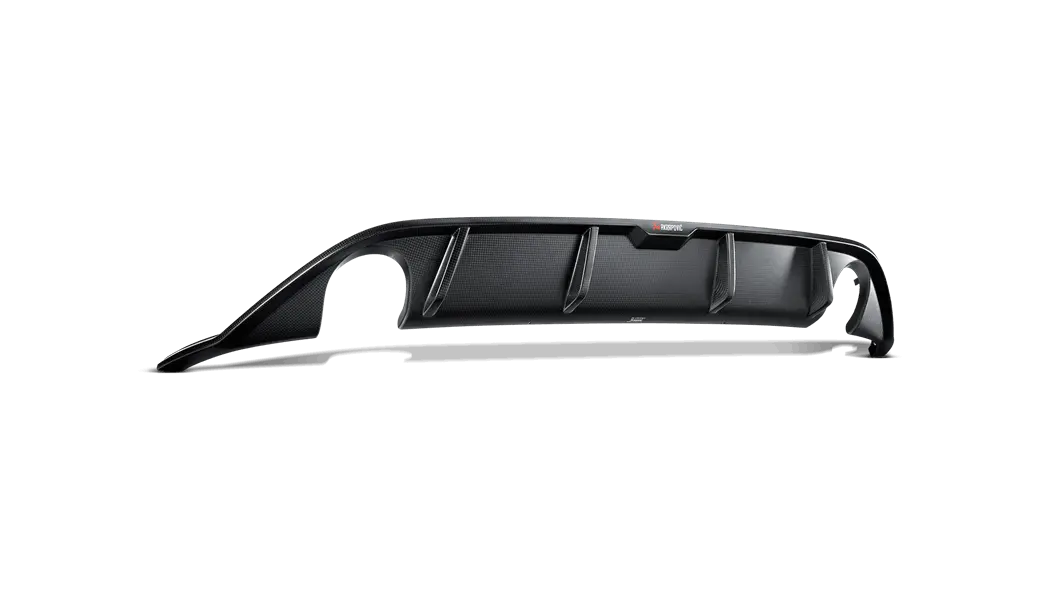 Akrapovič Matte Carbon Fiber Rear Diffuser For 2013–2016 Volkswagen Golf Gti Mk7 1