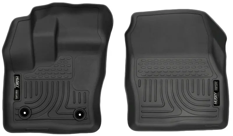 Husky Liners Weatherbeater Front Floor Liners – Black, Custom Fit For 2014–2015 Ford Transit Connect 1