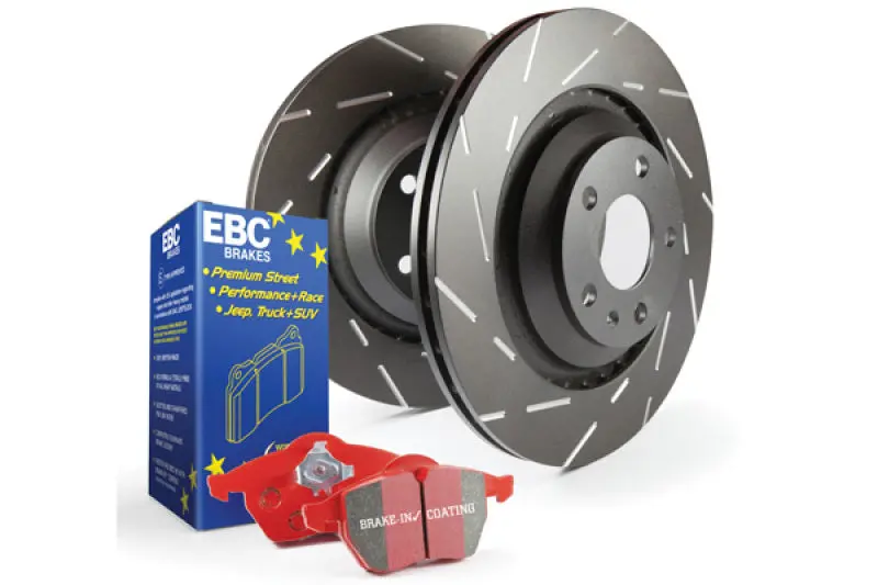 Stage 4 Performance Brake Kit: Ebc Redstuff Pads + Usr Drilled & Slotted Rotors 1