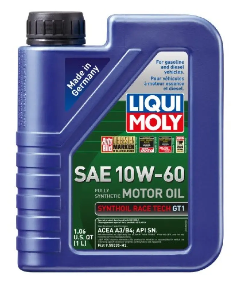 Liqui Moly Synthoil Race Tech Gt1 10W-60 Motor Oil – 1-Liter Bottle 1