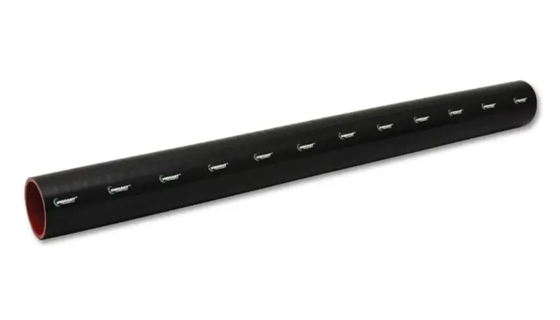 Vibrant 4-Ply Reinforced Silicone Straight Hose — 2" I.D. × 36" Length (Black) 1