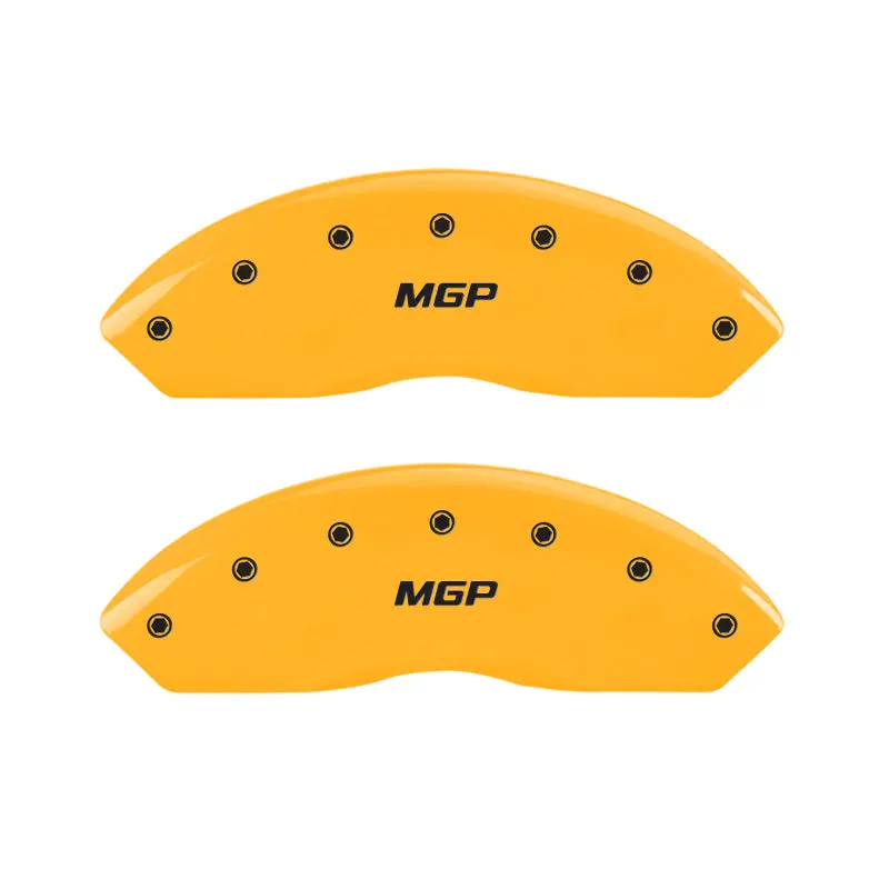 Mgp Engraved Yellow Caliper Covers — Front And Rear Set For Compatible Vehicles 1