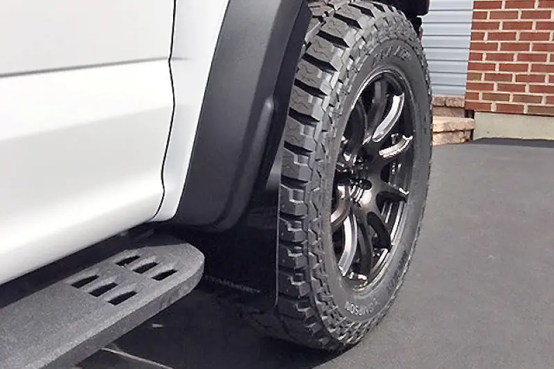 Rally Armor Ur-Series Black Mud Flaps With Dark Grey Logo – 2017–2019 Ford F-150 Raptor 1