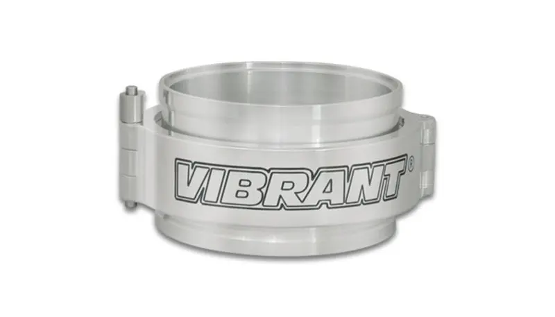 Vibrant Heavy-Duty Polished Clamp Assembly For 3.5-Inch Od Exhaust Tubing 1