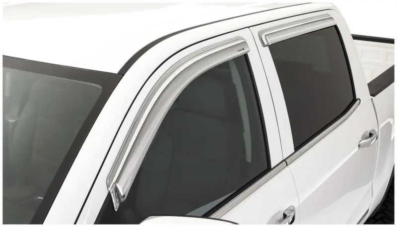 Stampede Chrome Sidewind Deflector Kit – 2014–2018 Chevy Silverado 1500 Crew Cab (4-Piece) 1