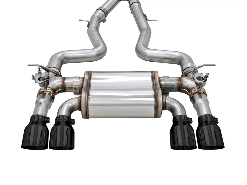 Awe Tuning Switchpath Cat-Back Exhaust System For Bmw F80/F82 M3/M4 – Diamond Black Exhaust Tips 1