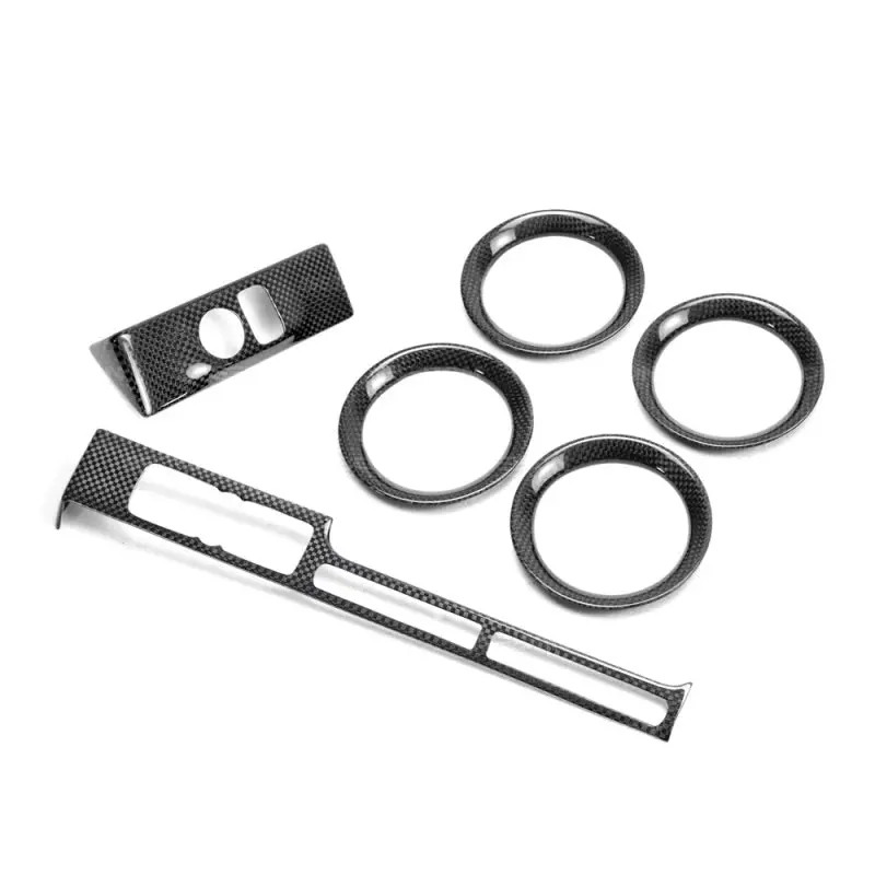 Seibon Carbon Fiber Interior Trim Kit – Center Console Controls For 2009–2014 Nissan Gt-R (6-Piece Set) 1