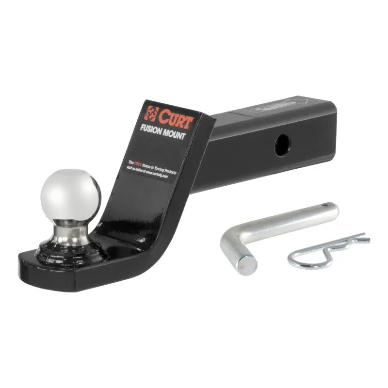 Curt Fusion Adjustable Ball Mount With 1-7/8″ Ball – 2″ Shank, 4″ Drop, 5,000 Lb Capacity 1