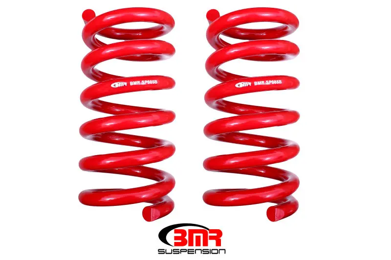 Bmr Handling-Oriented Lowering Spring Kit For 2015–2017 Mustang S550 (Rear, Red) 1