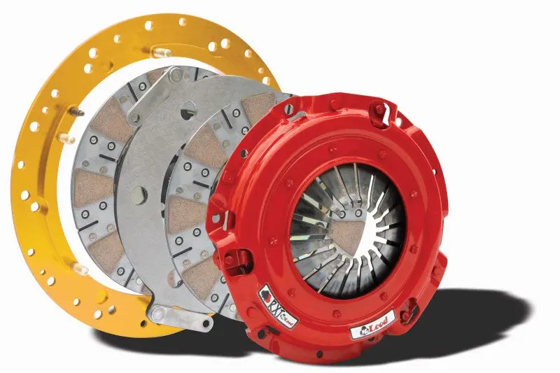Mcleod Rxt Twin-Disc Clutch Kit With Aluminum Flywheel — Ls Engine Compatible (6-Bolt), 9 11/16" Od × 1 1/8" Id × 10" Spline, Brz Friction Facing 1