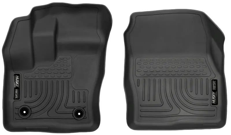 Husky Liners Weatherbeater Front Floor Liners – Black, Custom Fit For 2014–2015 Ford Transit Connect 2