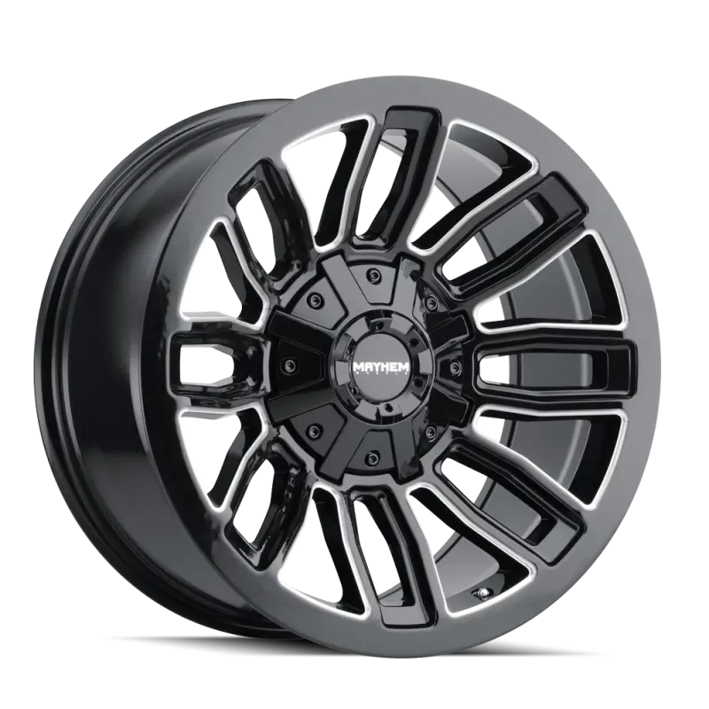 Mayhem 8108 Decoy 20X10 / 6X135 Bp / -26Mm Offset / 106Mm Hub Black W/ Milled Spokes Wheel 1