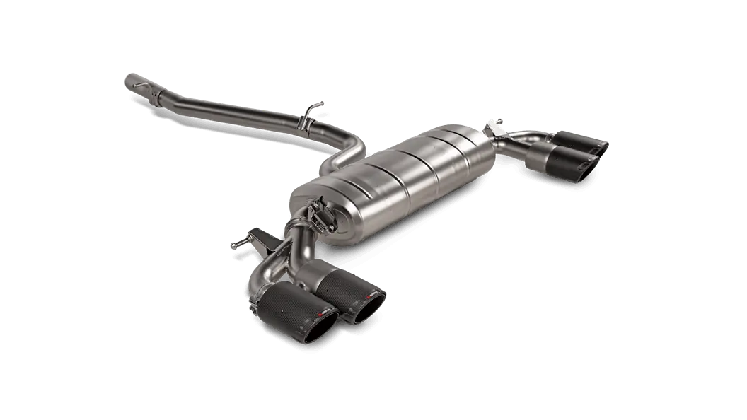 Akrapovič Evolution Line Titanium Cat-Back Exhaust System With Carbon Fiber Tips – 2021+ Audi S3 Sedan (8Y) 1