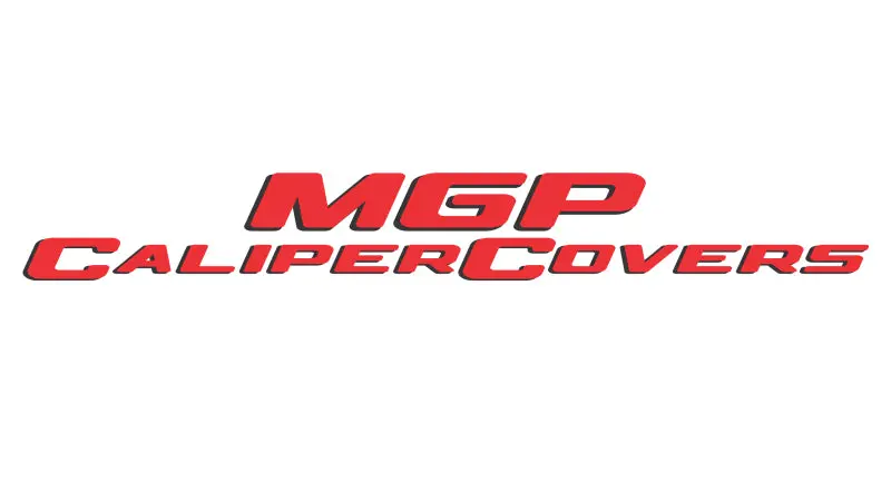 Mgp Engraved 4-Piece Brake Caliper Cover Set — Front & Rear, Red Finish With Silver Lettering, Fit For 2018 Buick Enclave 2