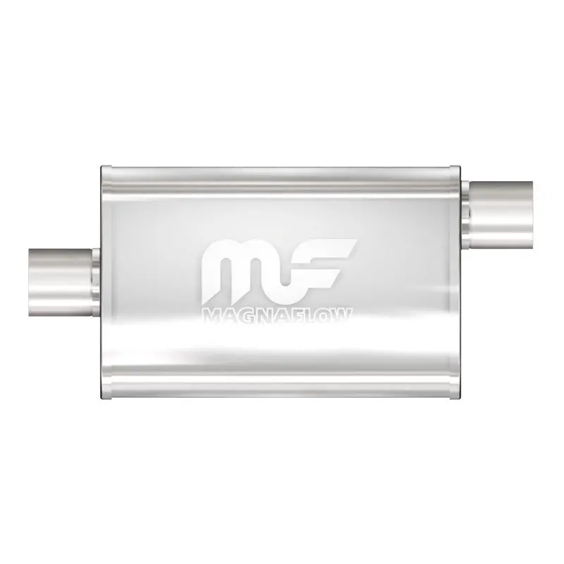 Magnaflow Stainless Steel Muffler – 14" X 4" X 9", Dual Inlet/Outlet Configuration 2