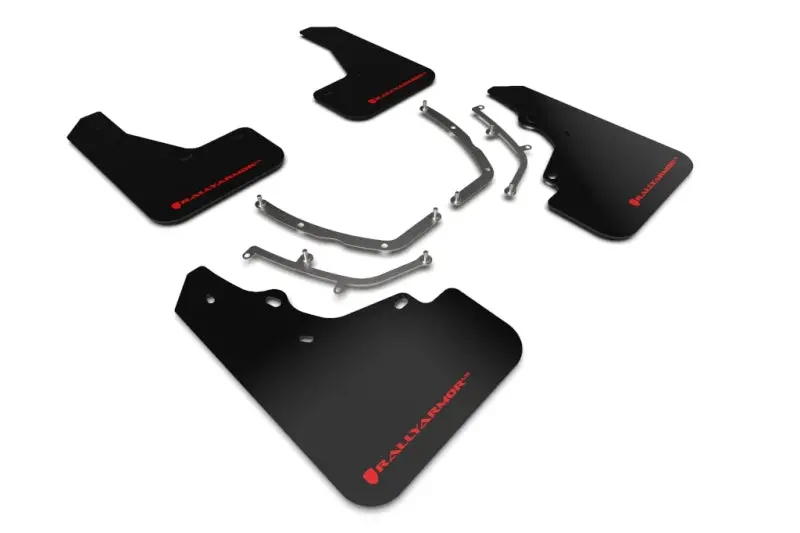 Rally Armor Ur Series Black Mud Flaps With Red Logo – Fit 2019+ Mazda3 Gt Sport Hatchback 1