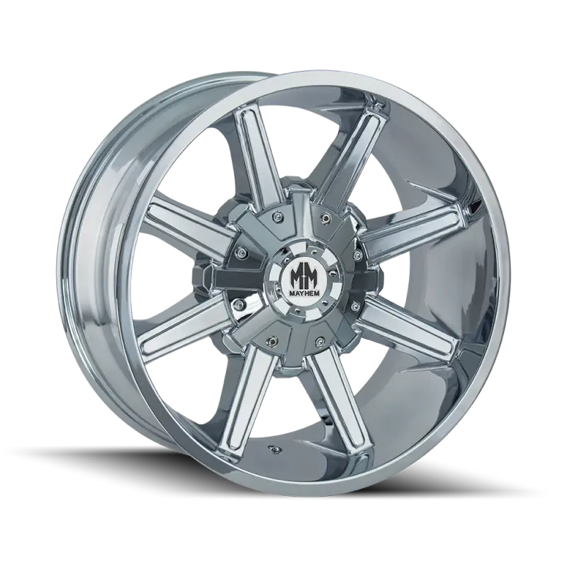 Mayhem Arsenal Chrome Wheel — 17X9 Inches, 5X127 Bolt Pattern, -12Mm Offset, 87Mm Hub 1