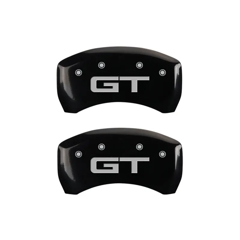 Mgp Engraved 4-Piston Caliper Covers – Front & Rear, Yellow Finish With Black Accent 2