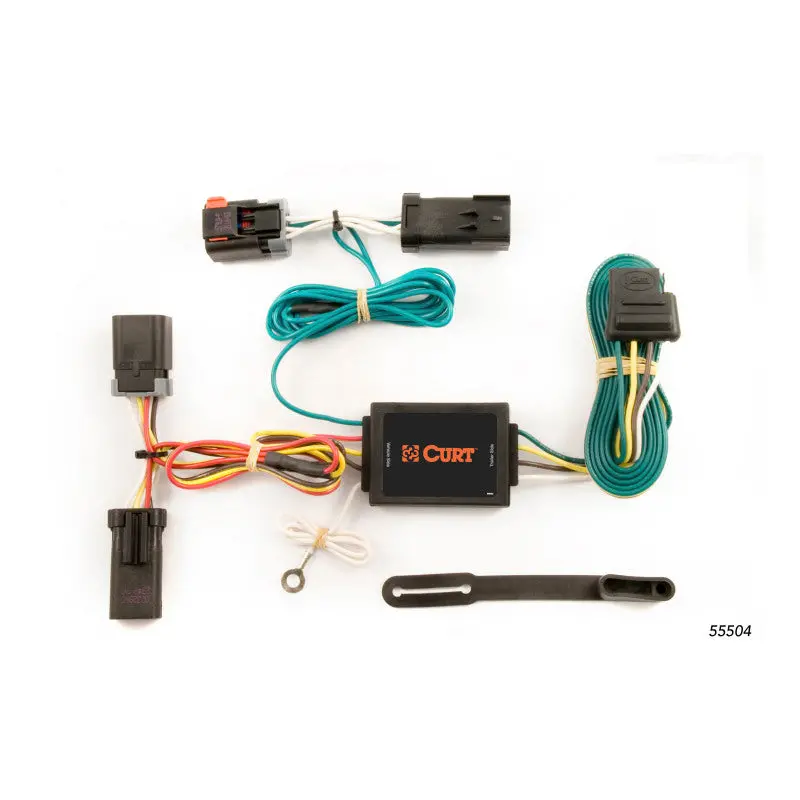 Curt Custom 4-Way Flat Trailer Wiring Harness For 2002–2005 Dodge Ram 1500 1