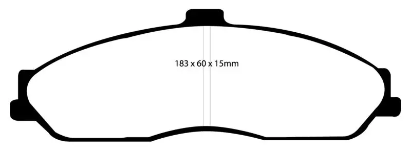 Ebc Yellowstuff High-Performance Front Brake Pads – For 2003–2004 Cadillac Xlr 4.6L V8 1